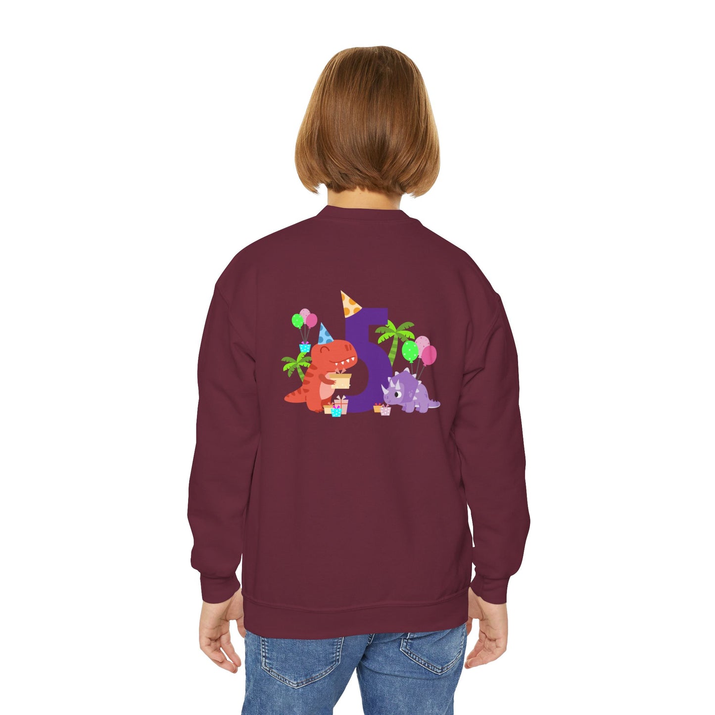 Colorful Fun Numbers and Dinosaurs Sweatshirt| Easygoing Style | True North