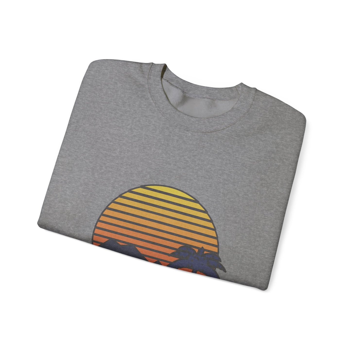 Retro Sunset Adventure Crewneck Sweatshirt | Road Trips | True North