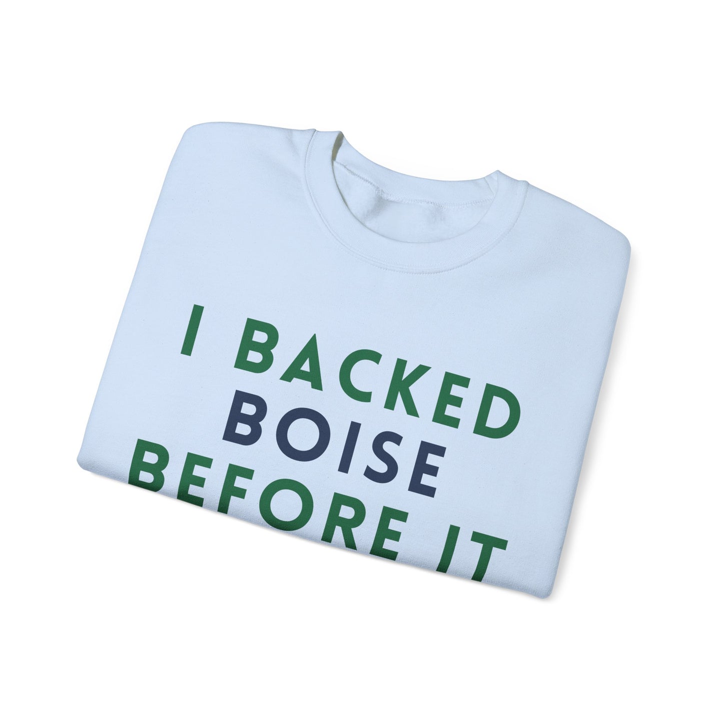 Classic White Crewneck Sweatshirt boise