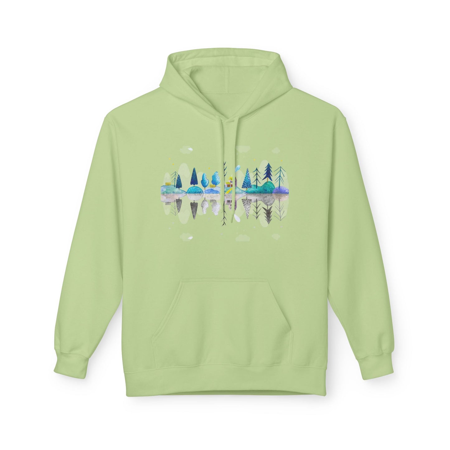 Cozy Nature-Inspired Fleece Hoodie | Inspirational Winter Apparel | True North