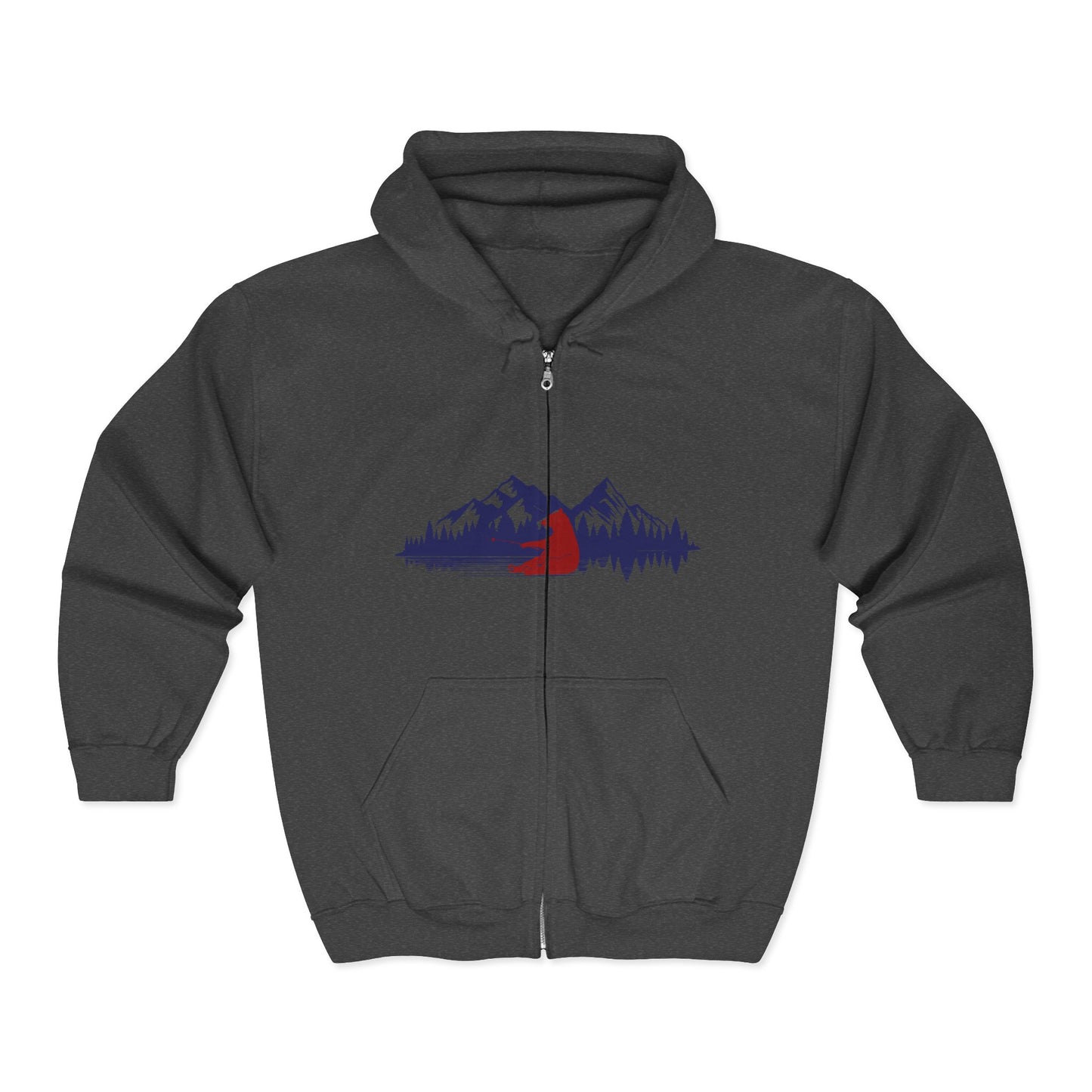 Heavy Blend Full Zip Hooded Sweatshirt | Cozy Layer for Outdoors Adventures | True North