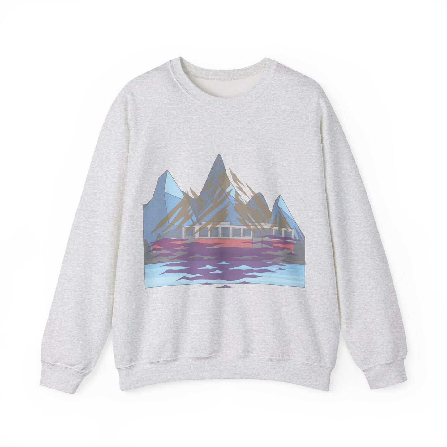 Mountain Reflection Crewneck Sweatshirt | Adventure and Nature Lovers | True North