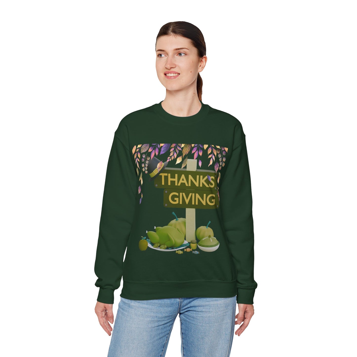 Thanksgiving Vibes Crewneck Sweatshirt | Thanksgiving Sweater | True North