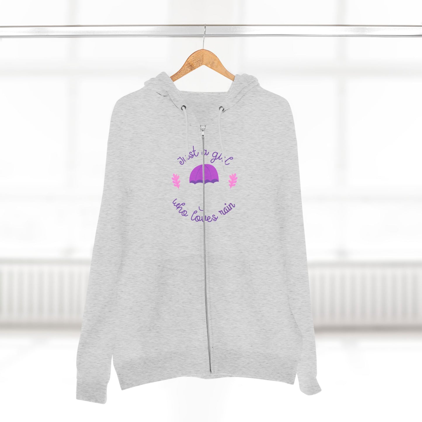 Cozy Zip Hoodie with Umbrella Design | Comfortable Layering | True North