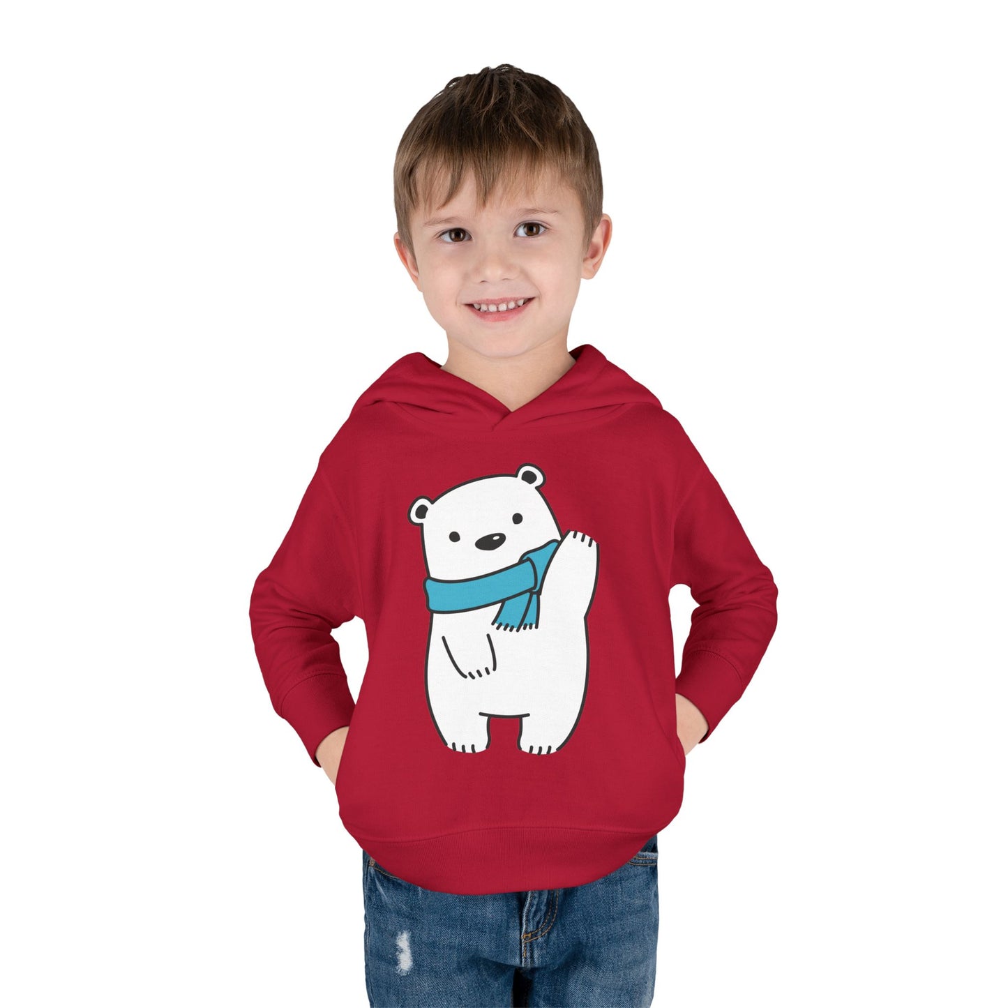 Cute Bear Toddler Hoodie | Fleece Pullover for Kids | True North