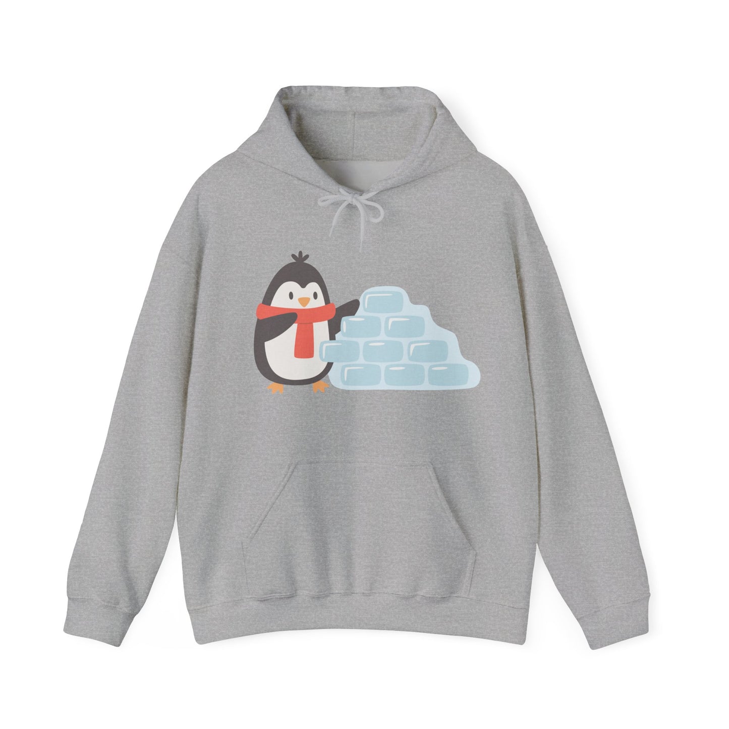 Cozy Penguin Hoodie | Winter Sweatshirt with Cute Holiday Theme | True North