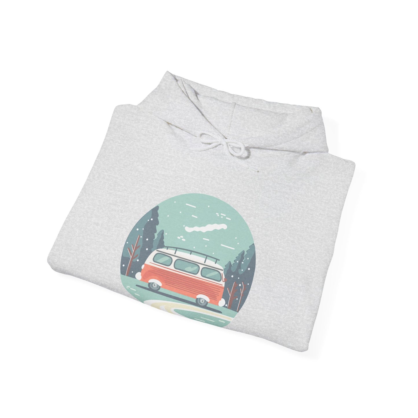 Cozy Retro Van Hoodie | Travel-Inspired, Chill Days | True North
