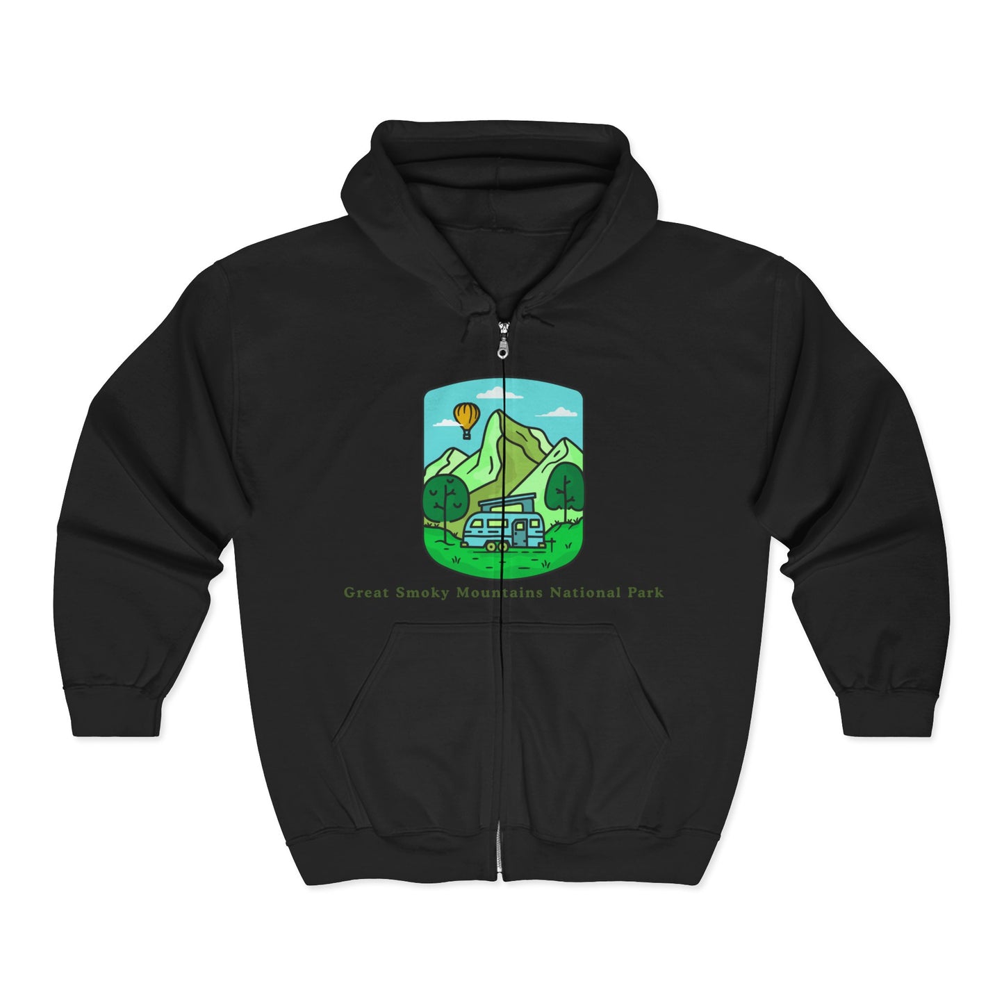 Great Smoky Mountains Zip Hoodie | National Park Adventure Wear | True North