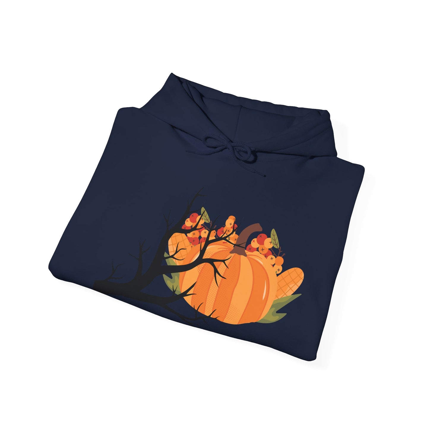 Pumpkin & Spiderweb Cozy Sweatshirt | Spooky Fall Hoodie | True North