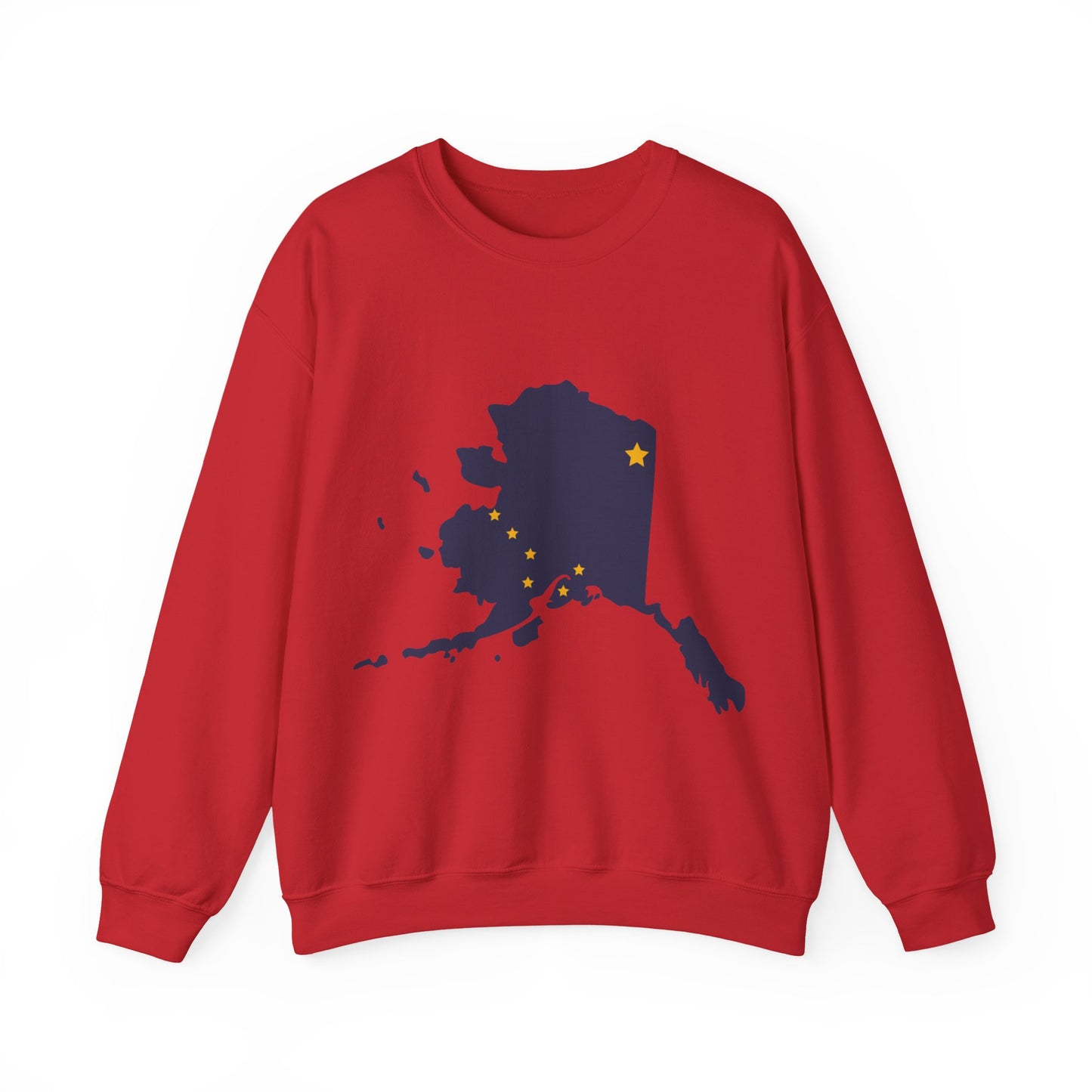 Alaska Map Crewneck Sweatshirt | Cozy Souvenir Pullover | True North
