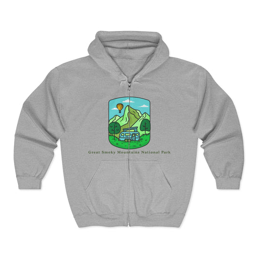 Great Smoky Mountains Zip Men/Unisex Hoodie | National Park Adventure | True North
