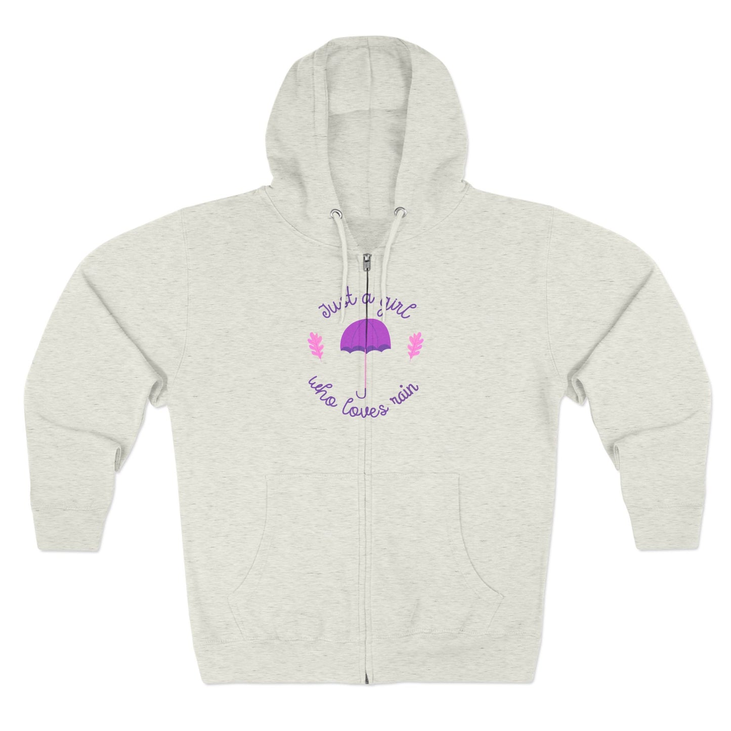 Cozy Zip Hoodie with Umbrella Design | Comfortable Layering | True North