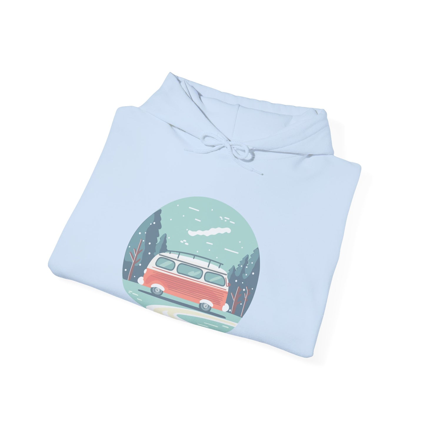 Cozy Retro Van Hoodie | Travel-Inspired, Chill Days | True North