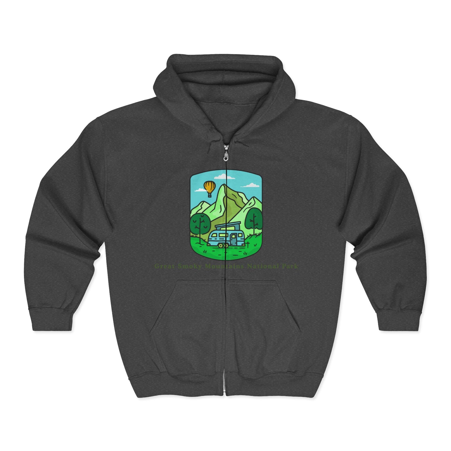 Great Smoky Mountains Zip Hoodie | National Park Adventure Wear | True North