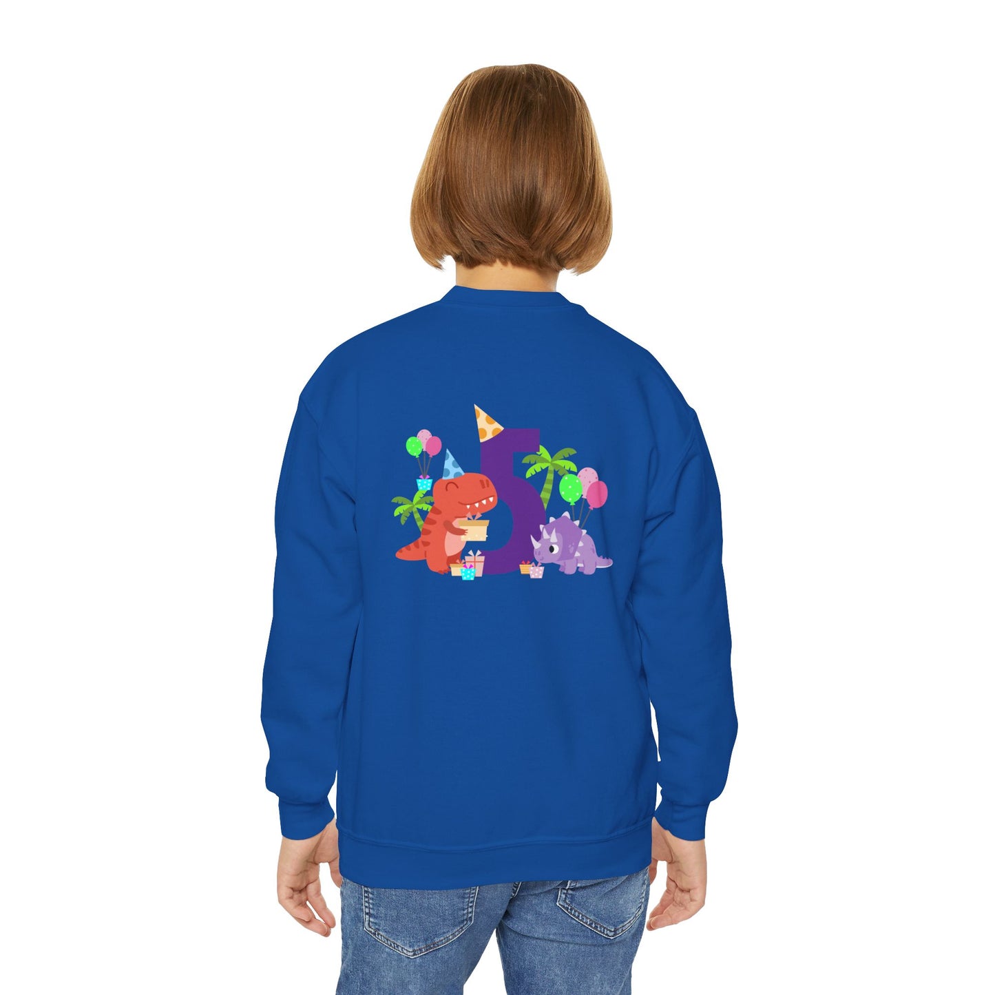 Colorful Fun Numbers and Dinosaurs Sweatshirt| Easygoing Style | True North
