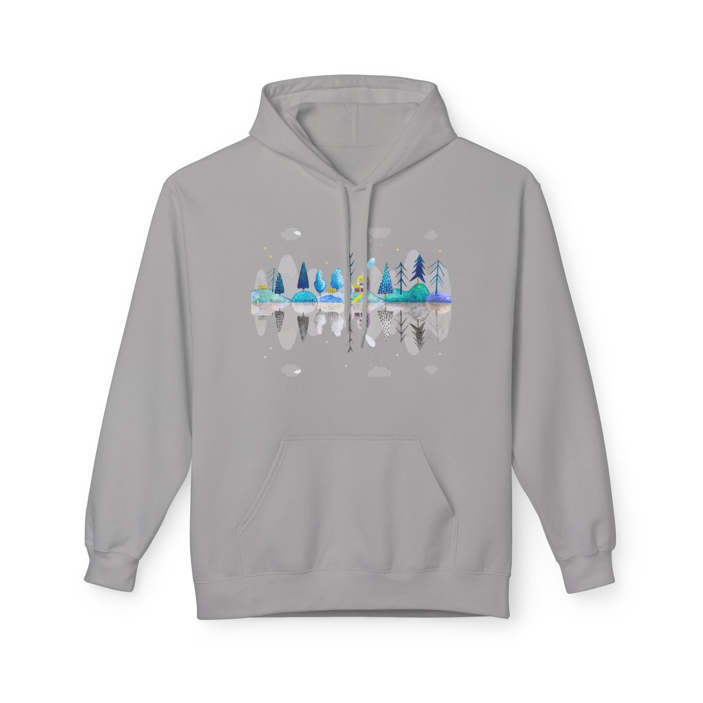Cozy Nature-Inspired Fleece Hoodie | Inspirational Winter Apparel | True North