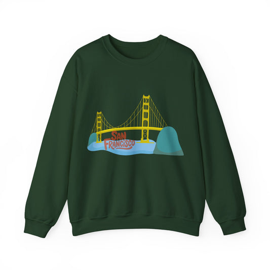 San Francisco Bridge Men/Unisex Sweatshirt | California Travel True North