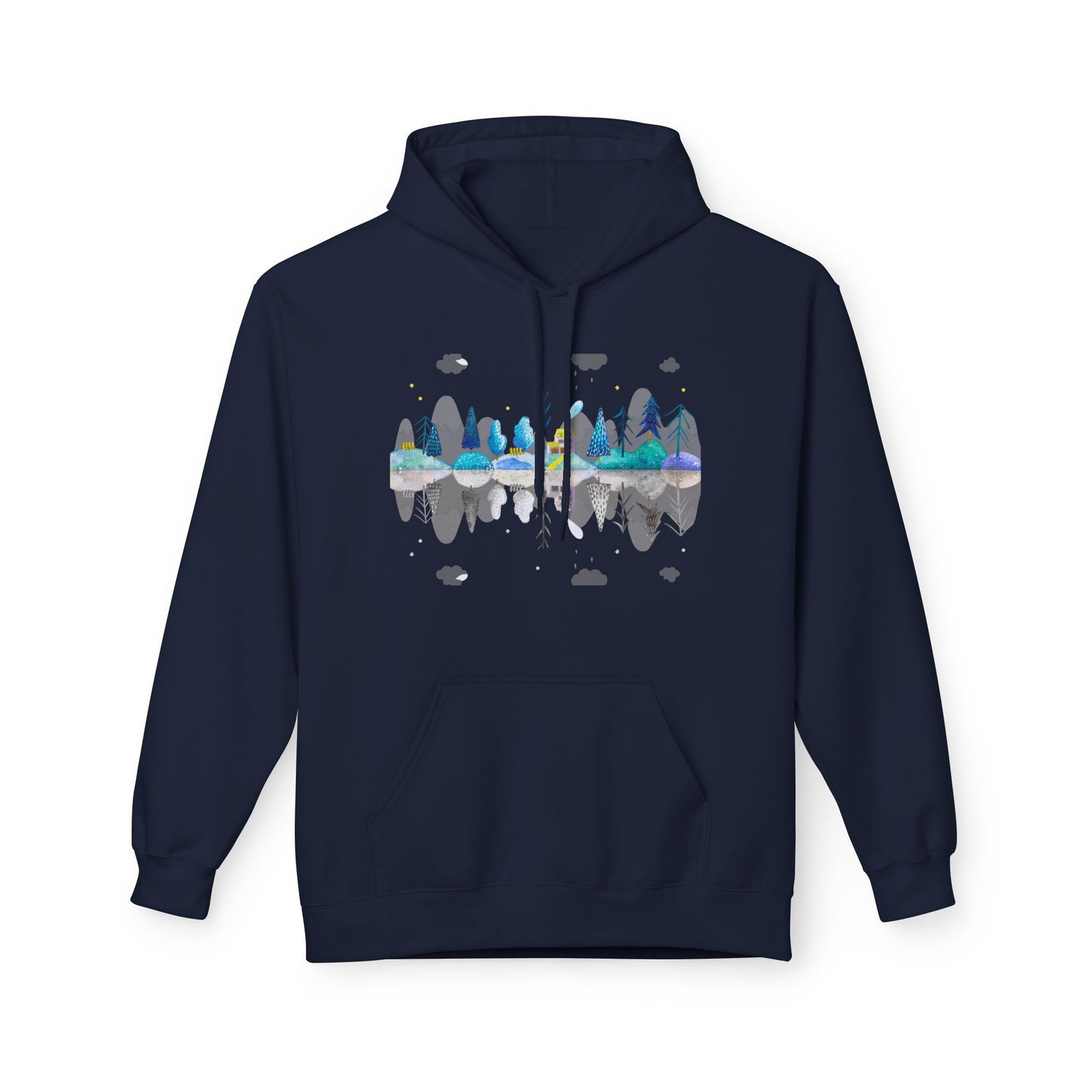 Cozy Nature-Inspired Fleece Hoodie | Inspirational Winter Apparel | True North