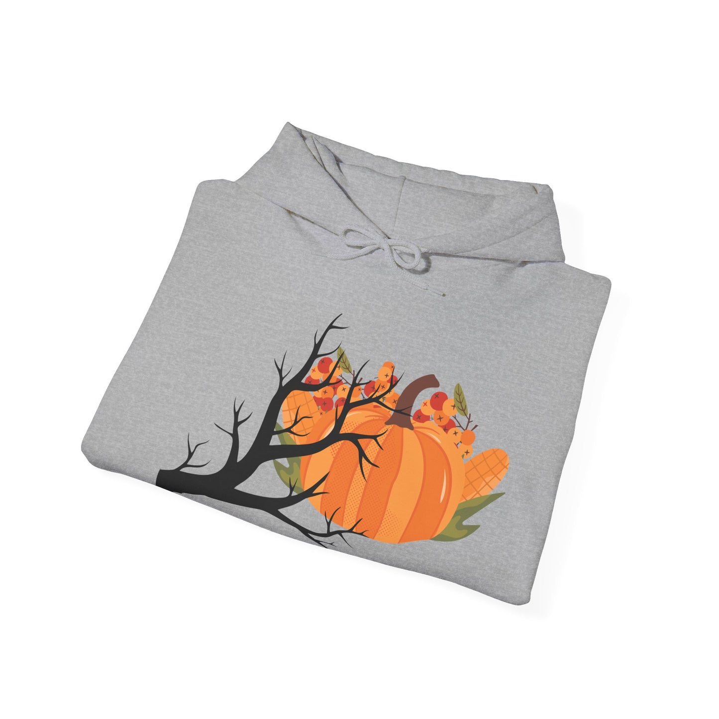 Pumpkin & Spiderweb Cozy Sweatshirt | Spooky Fall Hoodie | True North