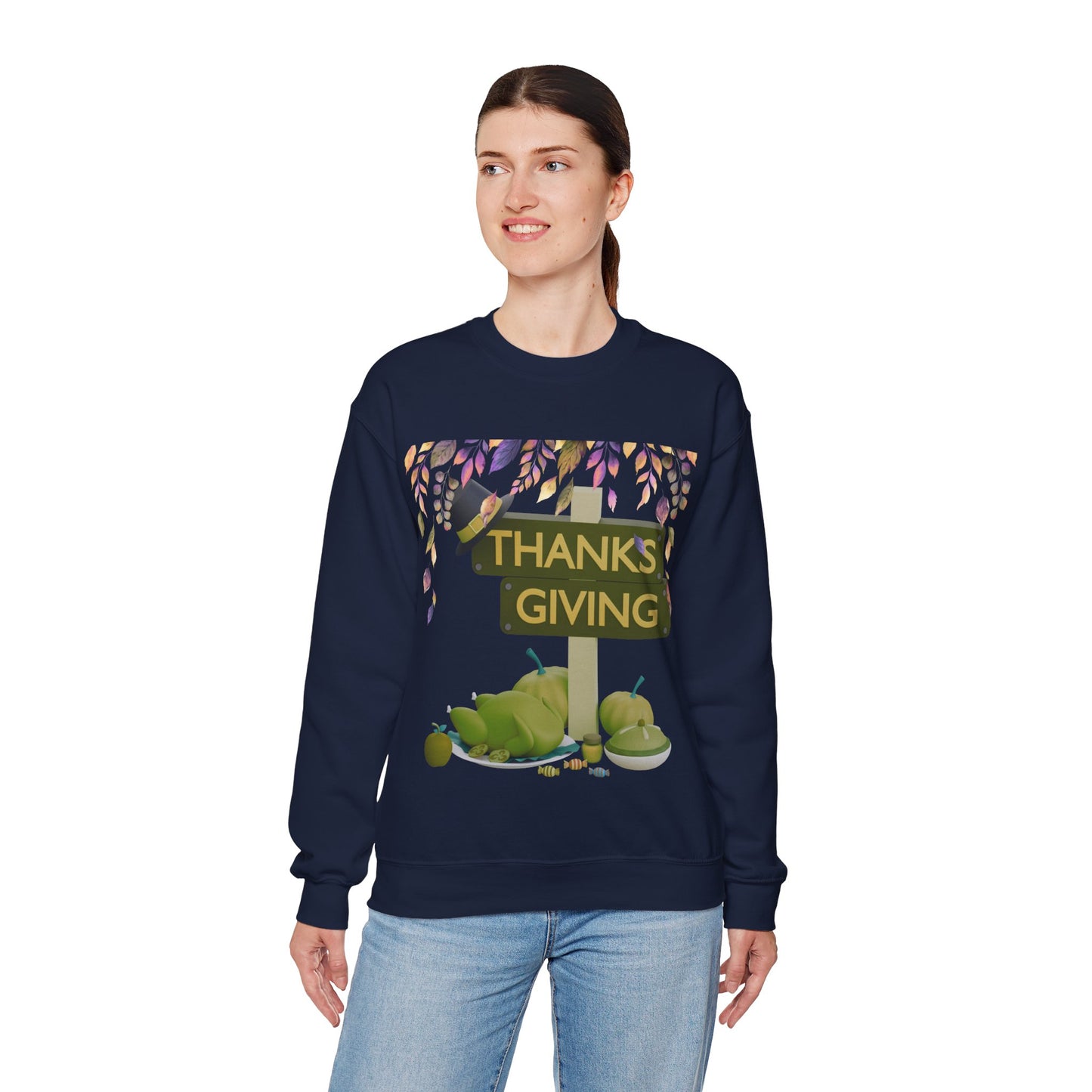 Thanksgiving Vibes Crewneck Sweatshirt | Thanksgiving Sweater | True North