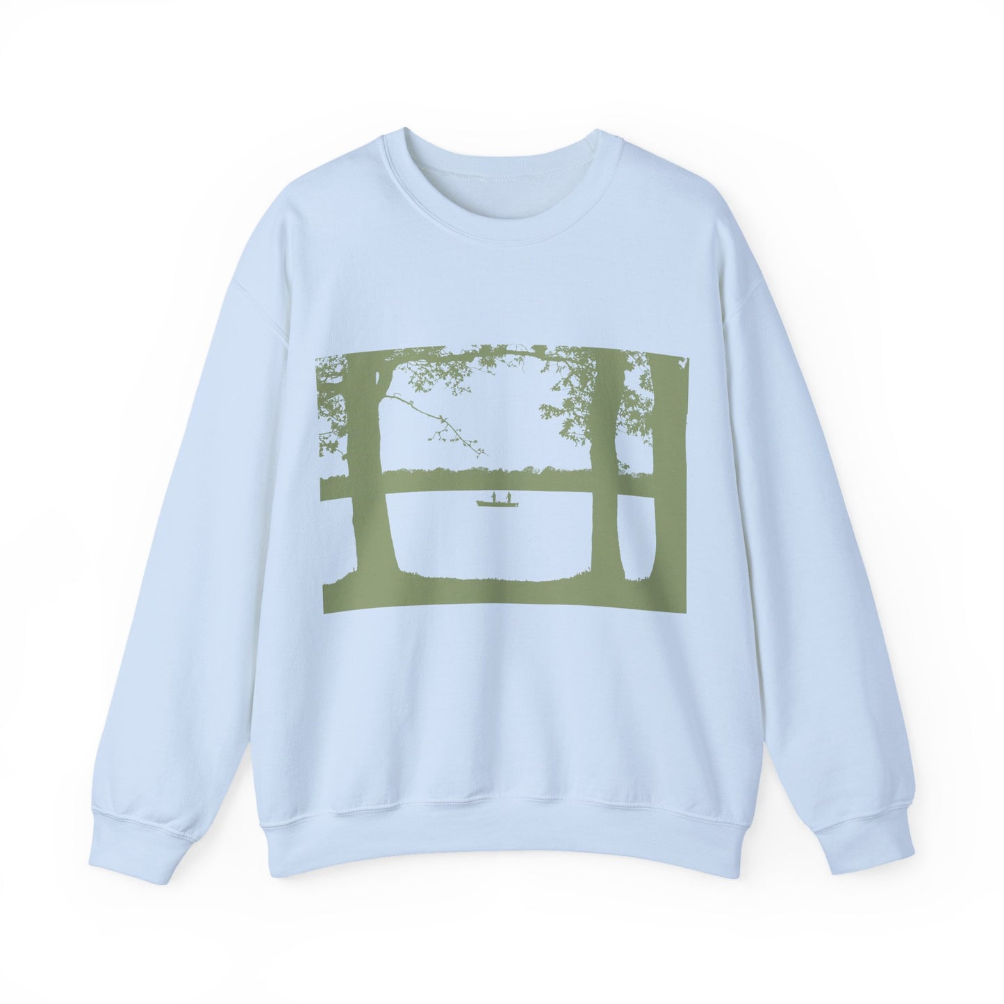 Relaxing River View Crewneck Sweatshirt | Cozy Pullover | True North