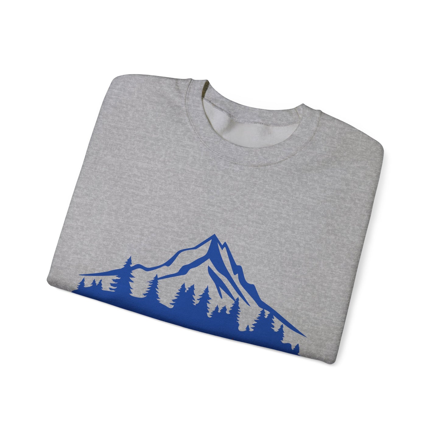 Nature-Inspired Graphic Crewneck Sweatshirt | Cozy Mountain Pullover | True North