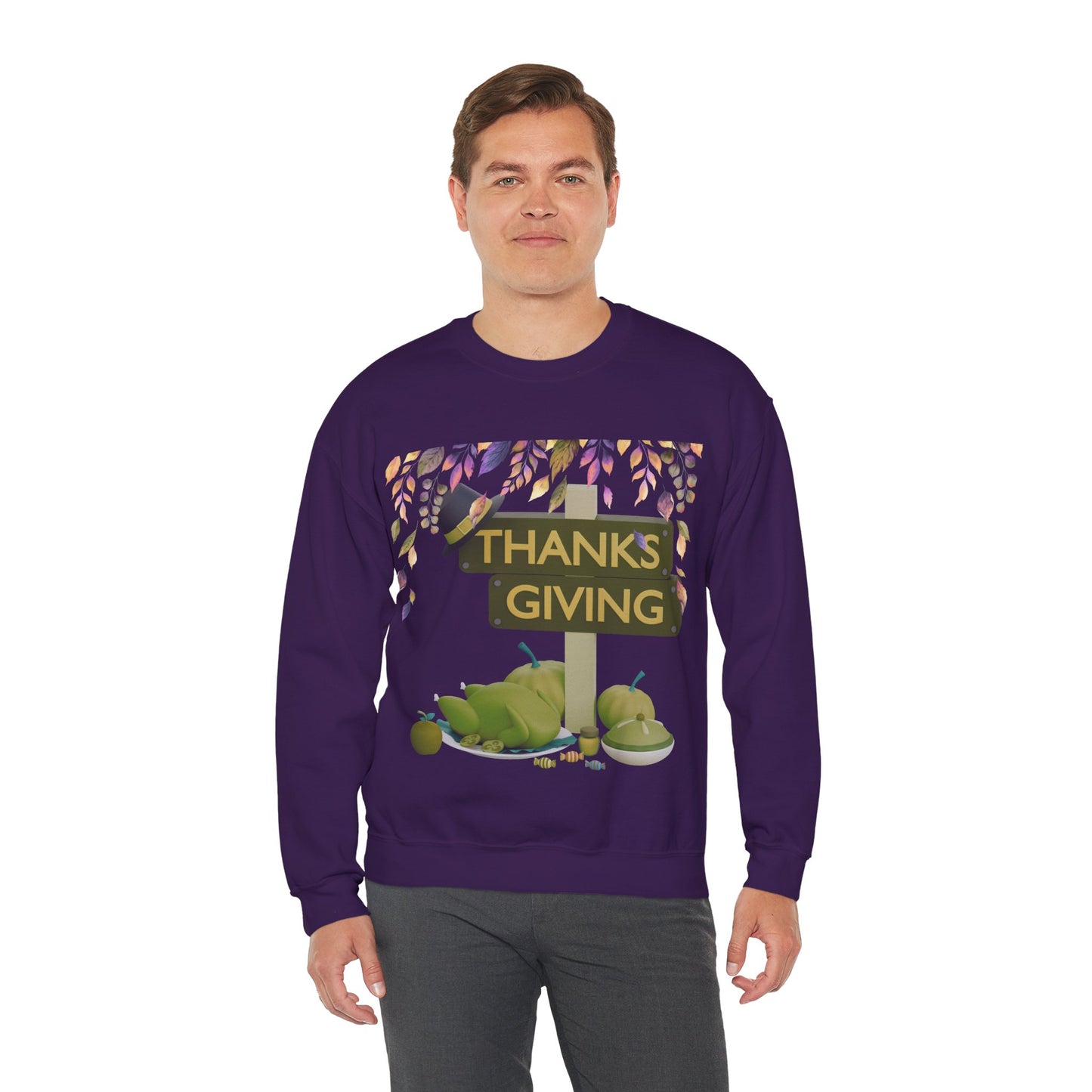 Thanksgiving Vibes Crewneck Sweatshirt | Thanksgiving Sweater | True North