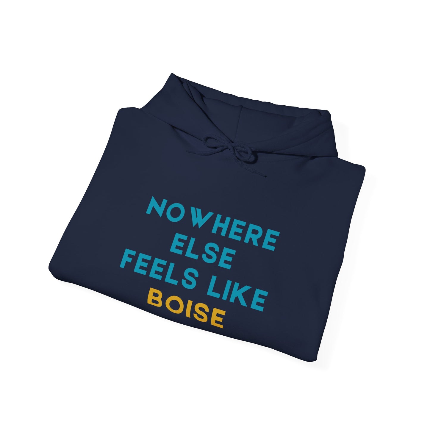 Boise Hoodie — "Nowhere Else Feels Like Boise" Cozy City Sweatshirt