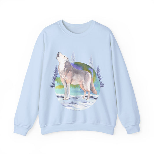 Wolf Howling Unisex Sweatshirt | Animal and Nature Lovers | True North