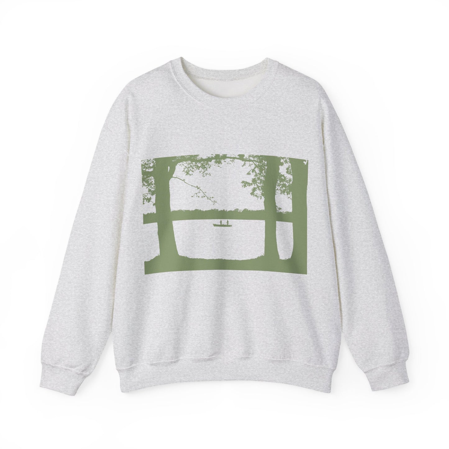 Relaxing River View Crewneck Sweatshirt | Cozy Pullover | True North