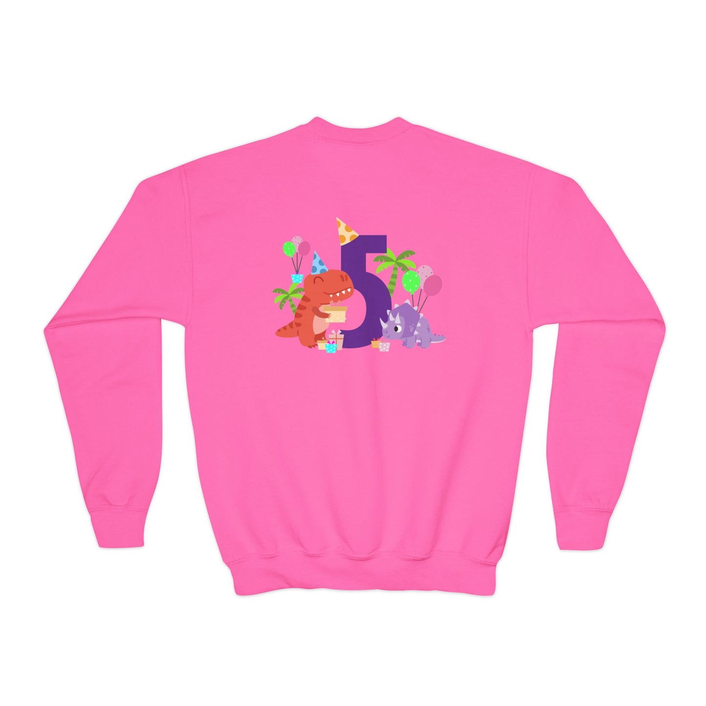 Colorful Fun Numbers and Dinosaurs Sweatshirt| Easygoing Style | True North