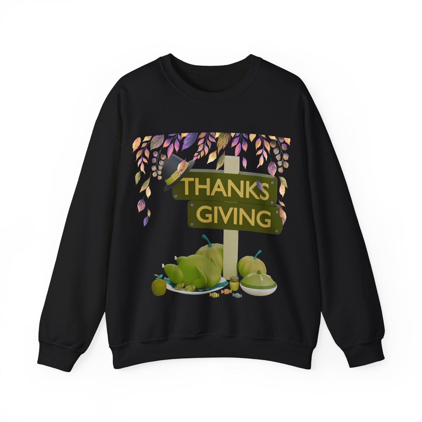 Thanksgiving Vibes Crewneck Sweatshirt | Thanksgiving Sweater | True North