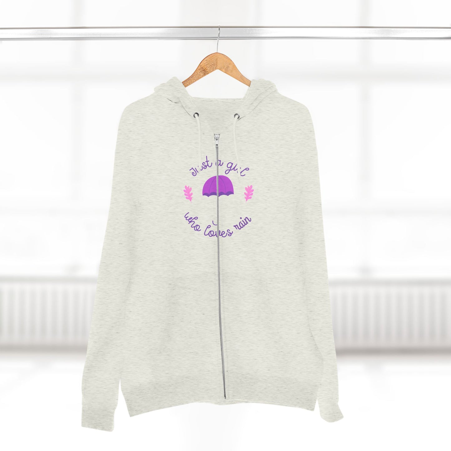Cozy Zip Hoodie with Umbrella Design | Comfortable Layering | True North