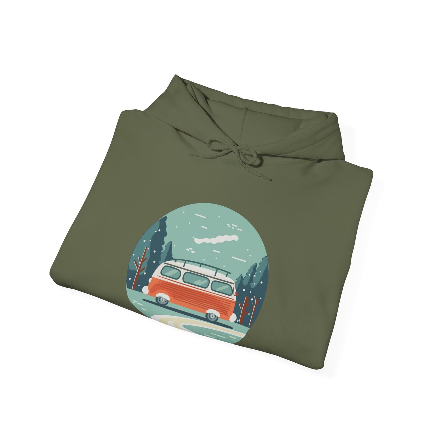 Cozy Retro Van Hoodie | Travel-Inspired, Chill Days | True North