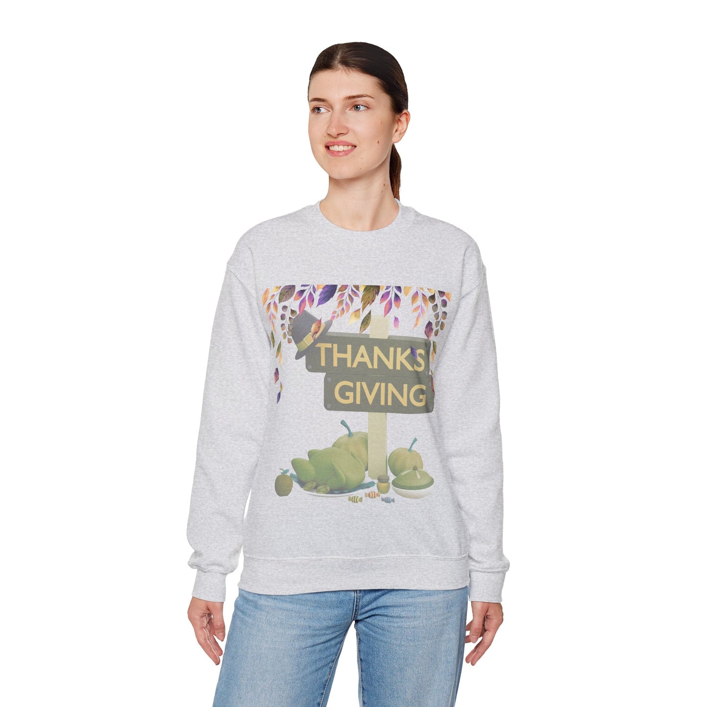 Thanksgiving Vibes Crewneck Sweatshirt | Thanksgiving Sweater | True North