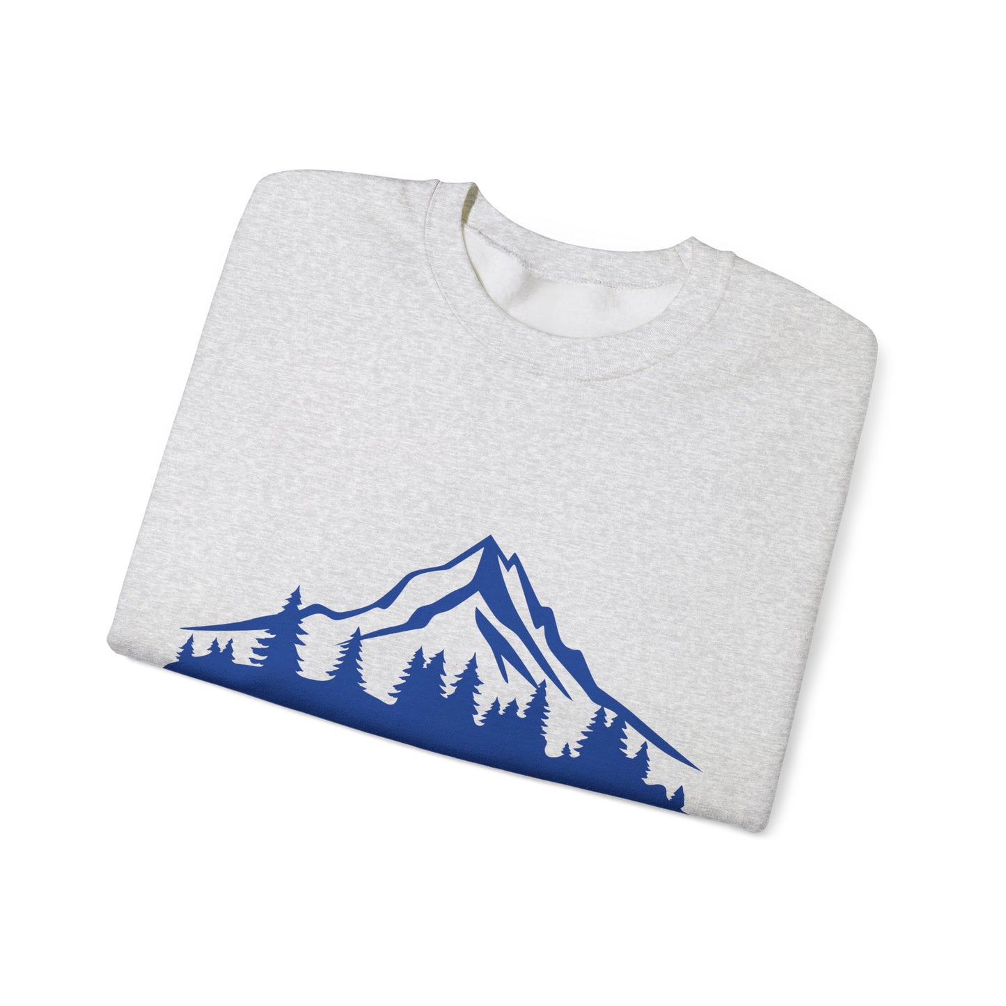 Nature-Inspired Graphic Crewneck Sweatshirt | Cozy Mountain Pullover | True North