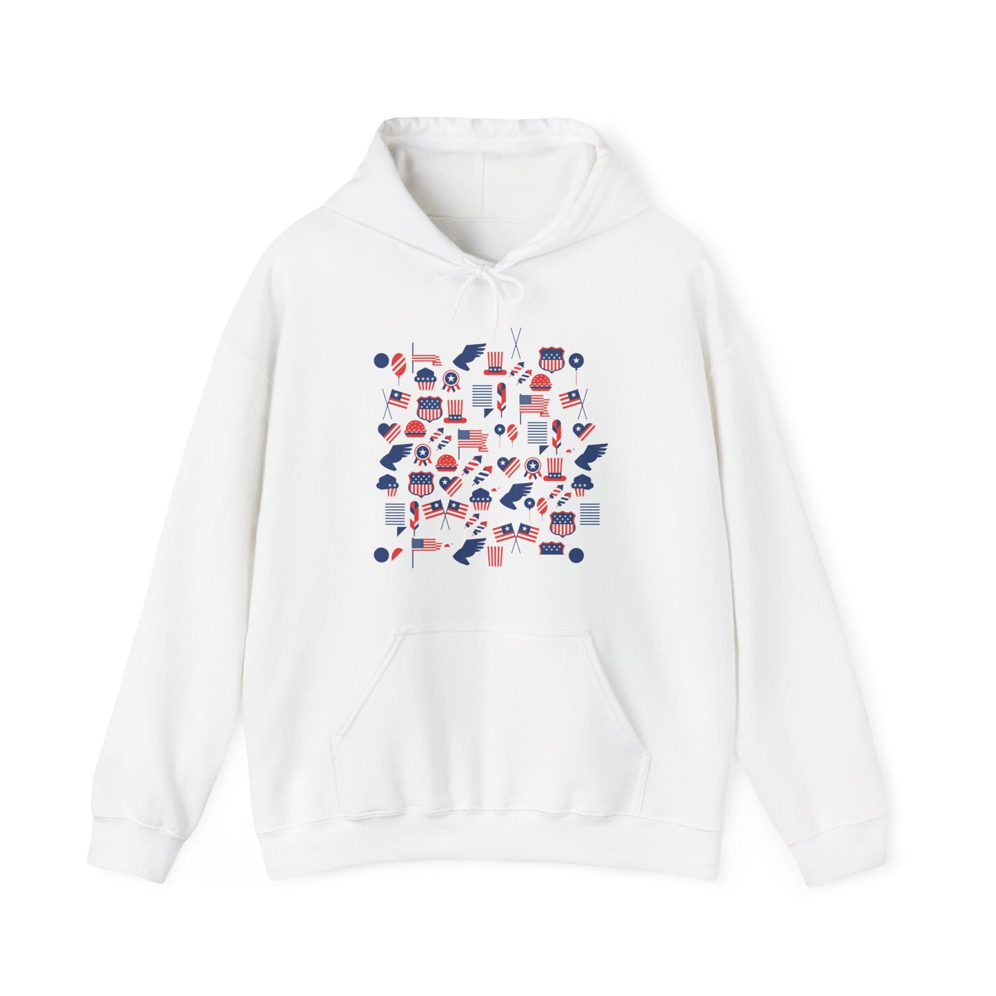 Patriotic Hooded Sweatshirt | USA-Themed Cozy Layer | True North