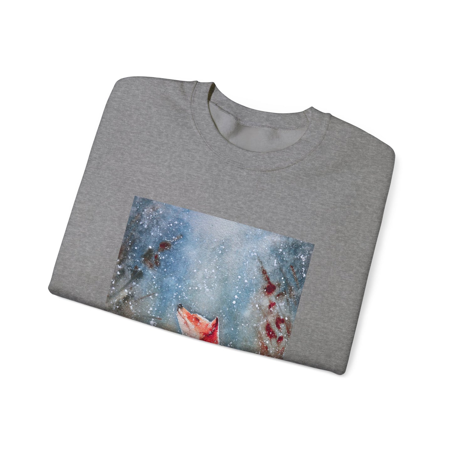 Winter Wonderland Fox Crewneck Sweatshirt | Holiday Pullover for Nature Enthusiasts | True North