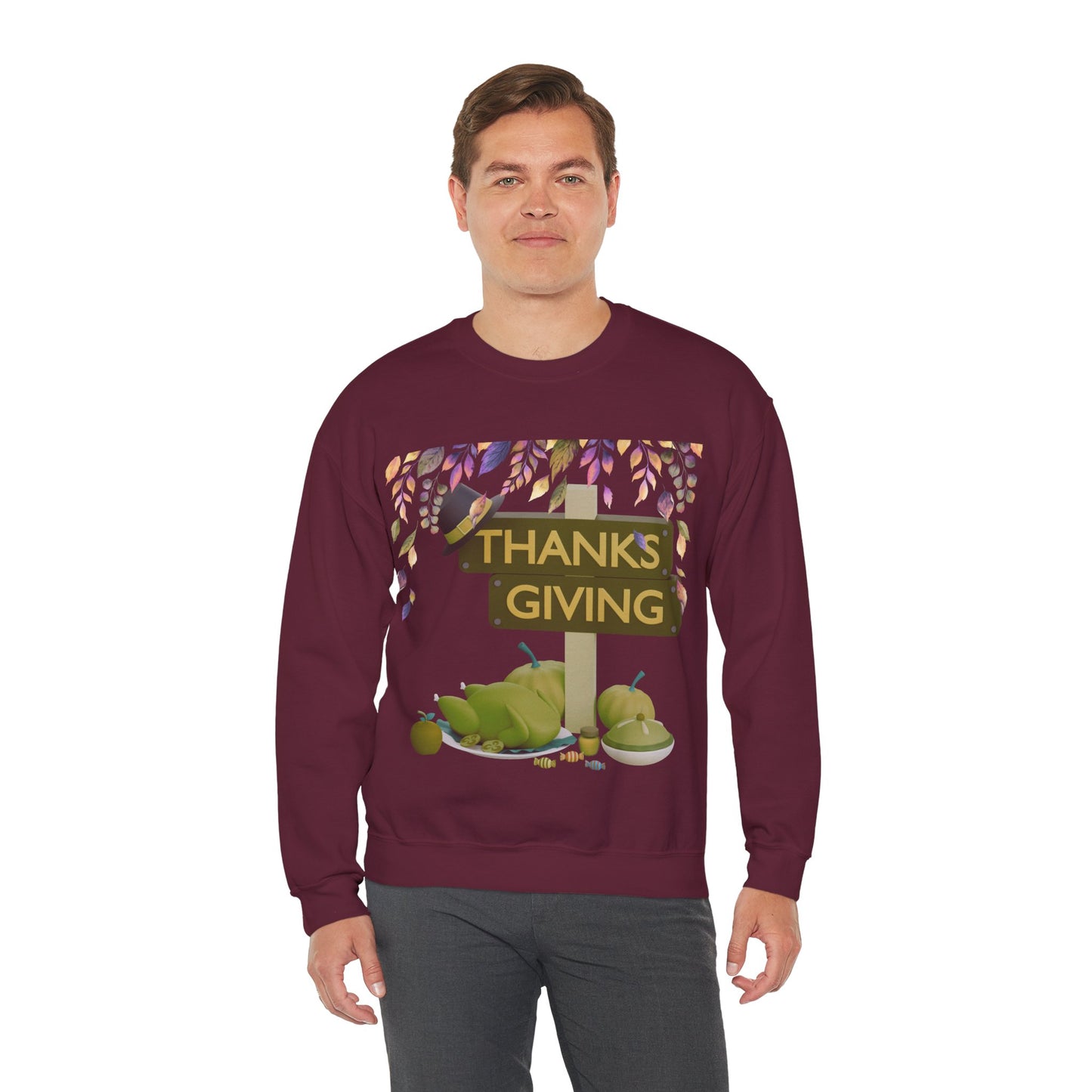 Thanksgiving Vibes Crewneck Sweatshirt | Thanksgiving Sweater | True North
