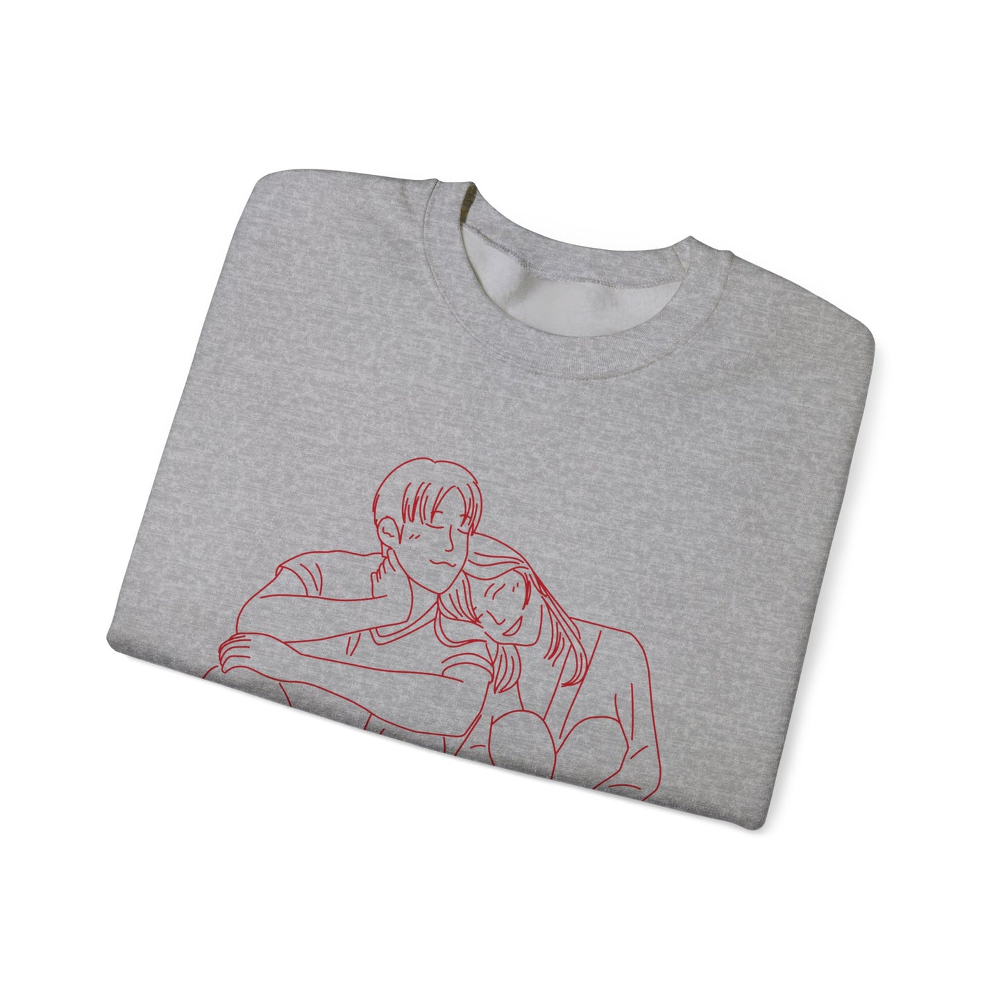 Couple Sketch Crewneck Sweatshirt | Cozy Anniversary Gift | True North