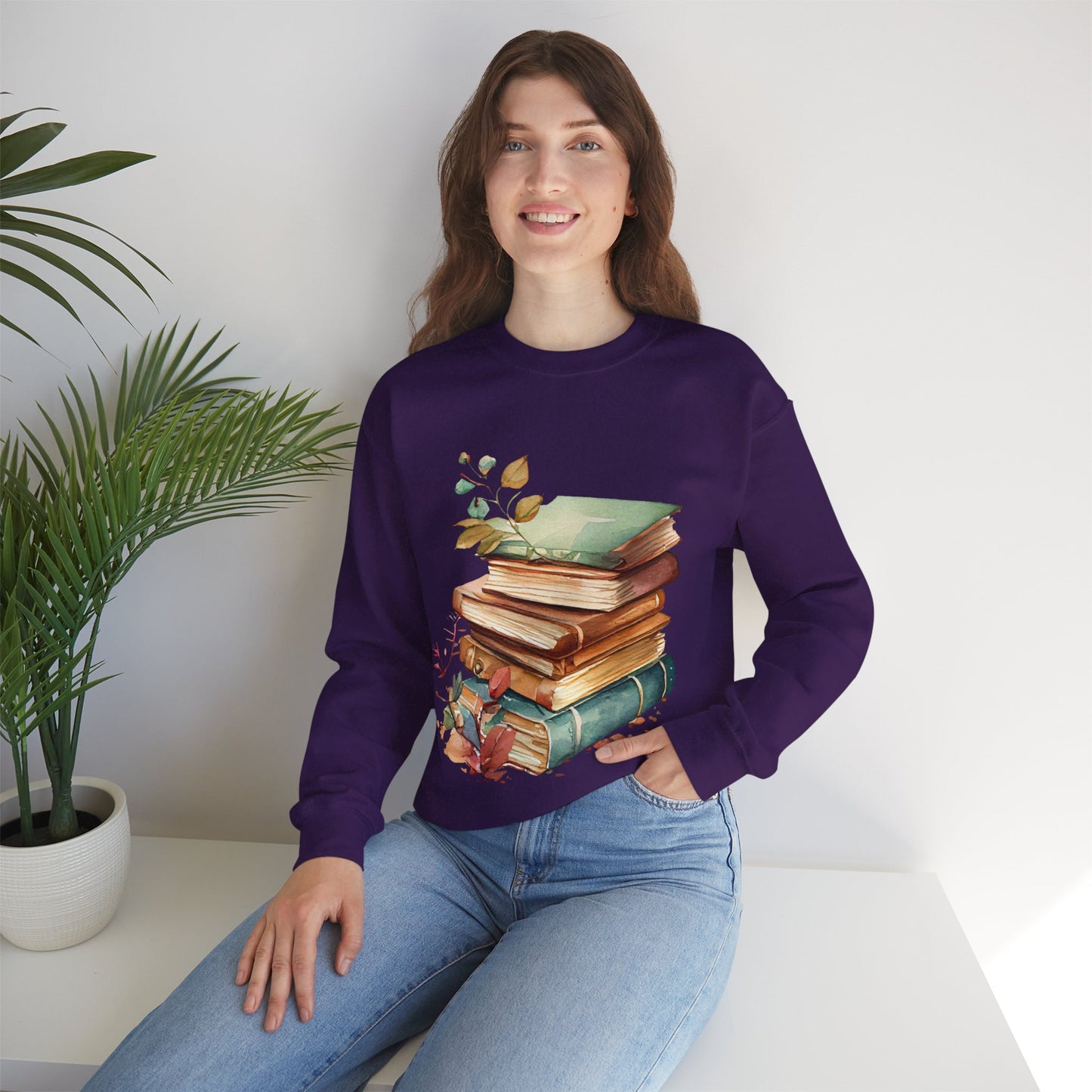 Book Lover's Crewneck Sweatshirt | Autumn Literary Sweatshirt  | True North