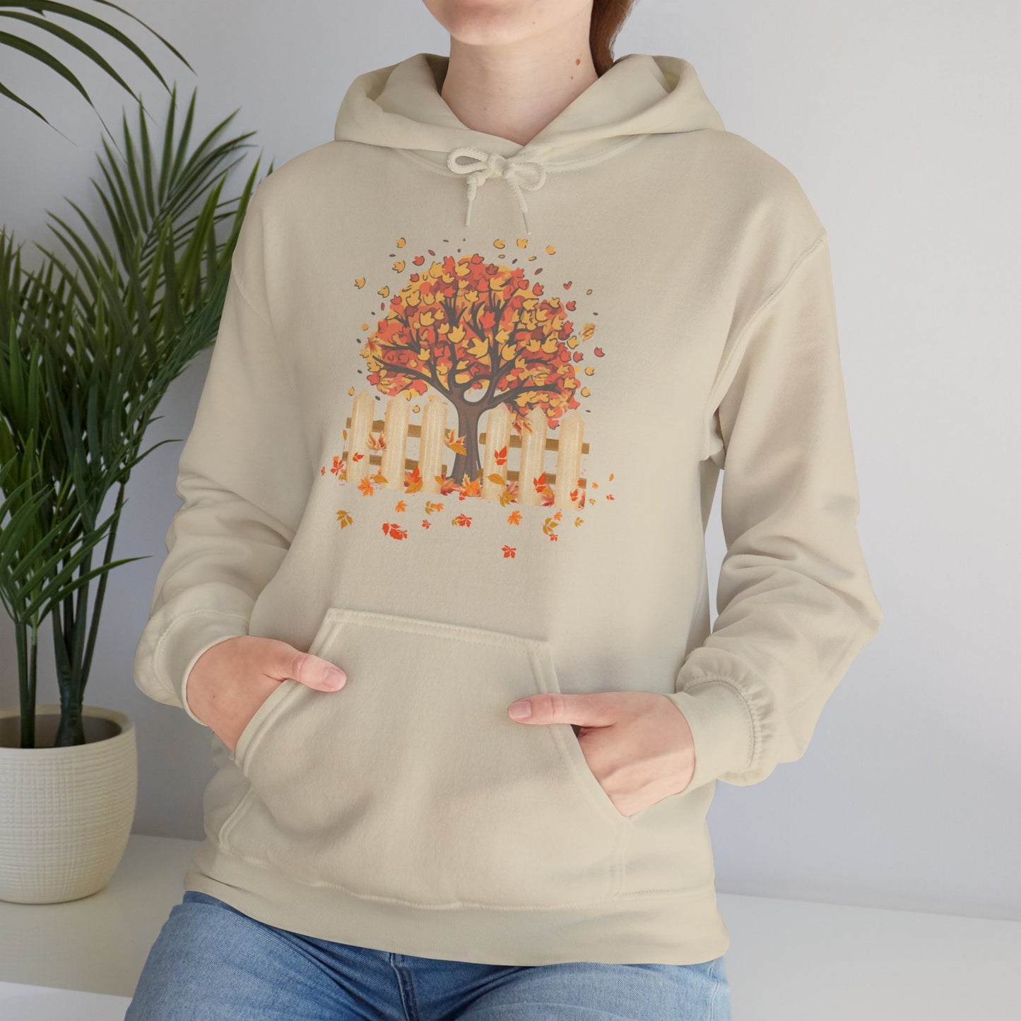Autumn Tree Hoodie | Thanksgiving Gift, Nature-Inspired Casual Wear | True North