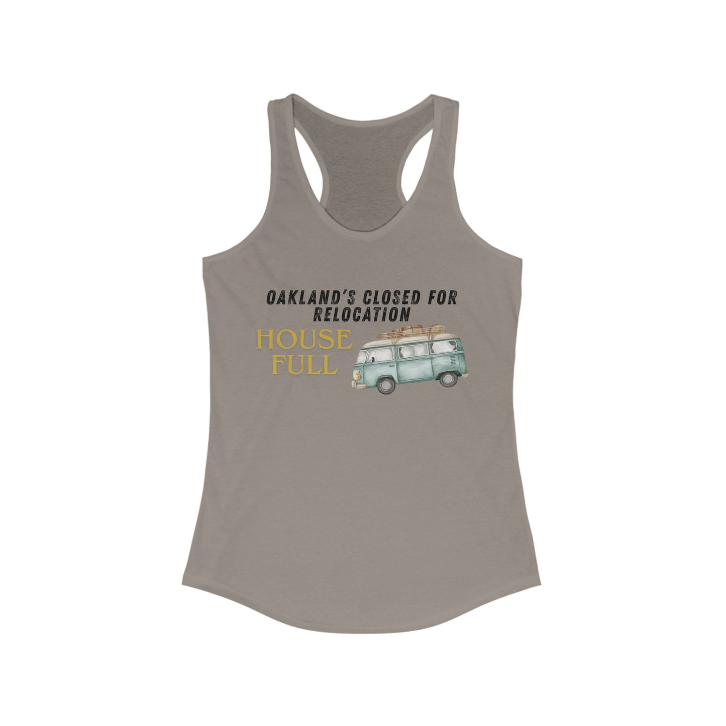 OAKLAND Closed for Relocation House Full | Women’s Ideal Racerback Tank | True North