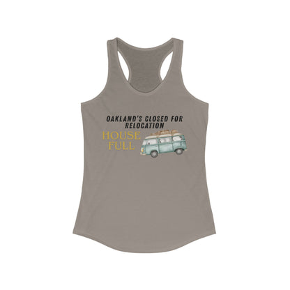 OAKLAND Closed for Relocation House Full | Women’s Ideal Racerback Tank | True North