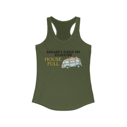 OAKLAND Closed for Relocation House Full | Women’s Ideal Racerback Tank | True North