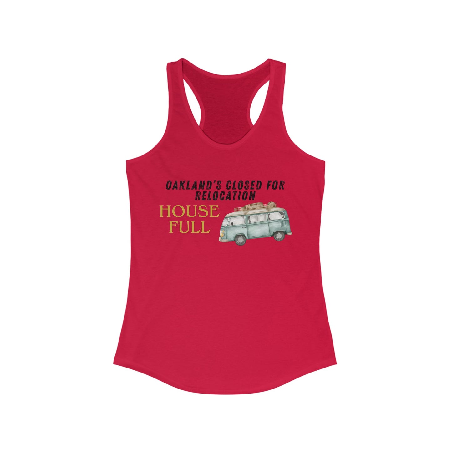 OAKLAND Closed for Relocation House Full | Women’s Ideal Racerback Tank | True North