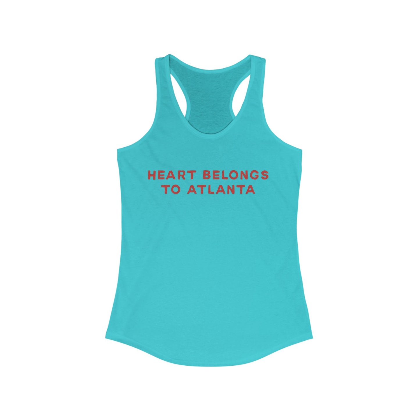 Heart belongs to ATLANTA | Women’s Ideal Racerback Tank | True North