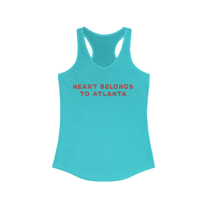 Heart belongs to ATLANTA | Women’s Ideal Racerback Tank | True North