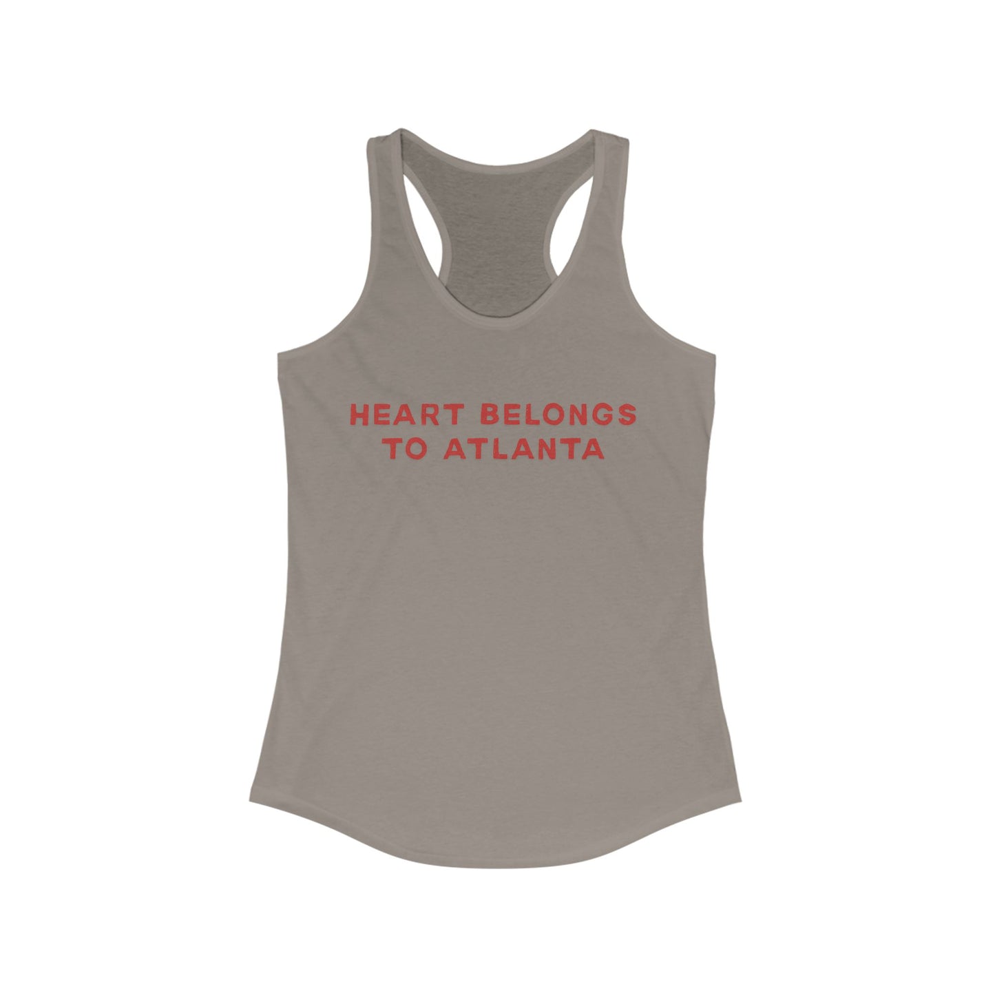 Heart belongs to ATLANTA | Women’s Ideal Racerback Tank | True North