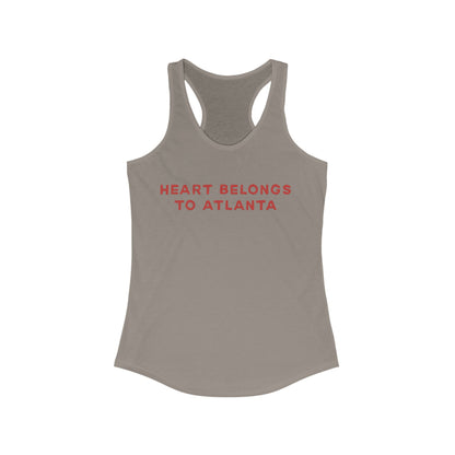 Heart belongs to ATLANTA | Women’s Ideal Racerback Tank | True North